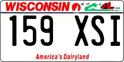 WI license plate 159XSI