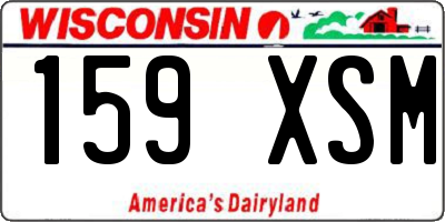 WI license plate 159XSM
