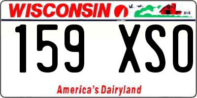 WI license plate 159XSO