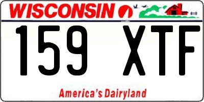 WI license plate 159XTF