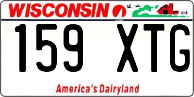 WI license plate 159XTG