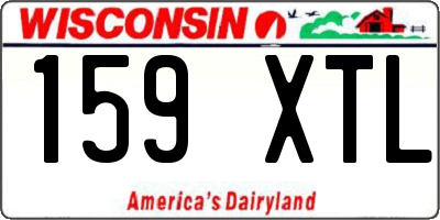 WI license plate 159XTL