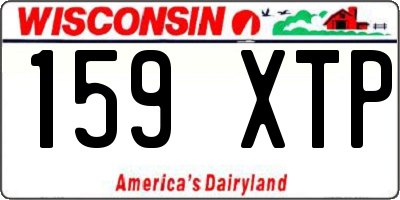 WI license plate 159XTP