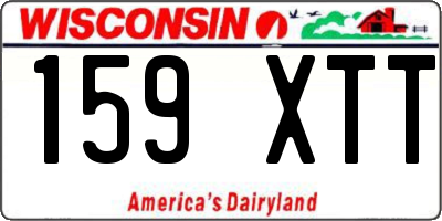 WI license plate 159XTT