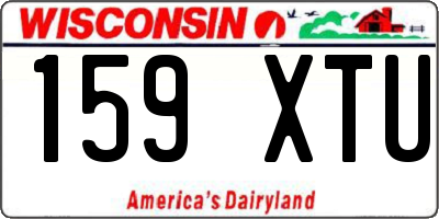 WI license plate 159XTU