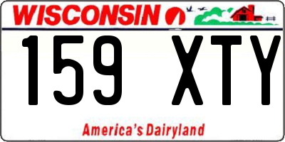 WI license plate 159XTY