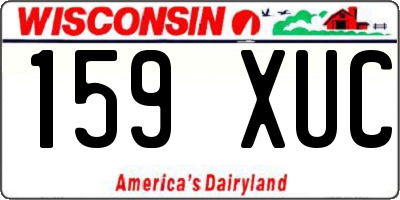 WI license plate 159XUC