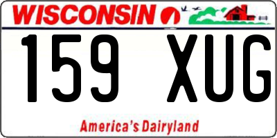 WI license plate 159XUG
