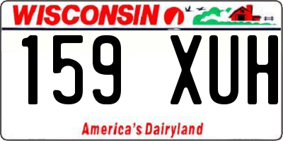 WI license plate 159XUH