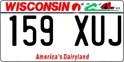 WI license plate 159XUJ