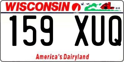 WI license plate 159XUQ
