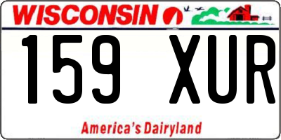 WI license plate 159XUR