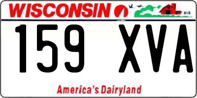 WI license plate 159XVA
