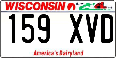 WI license plate 159XVD