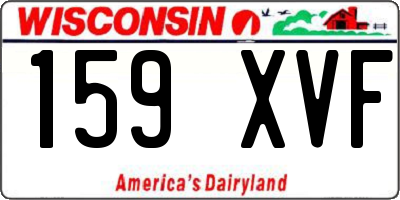 WI license plate 159XVF