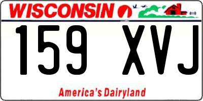 WI license plate 159XVJ