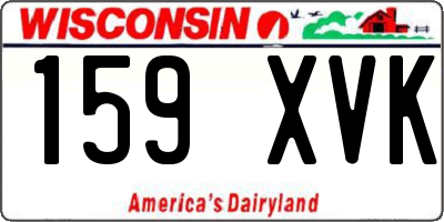 WI license plate 159XVK