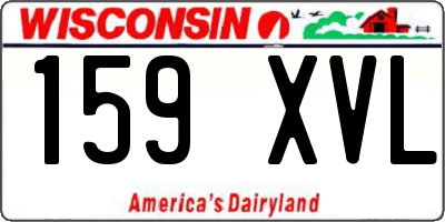 WI license plate 159XVL