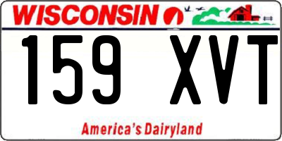 WI license plate 159XVT