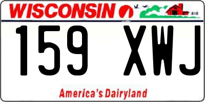 WI license plate 159XWJ