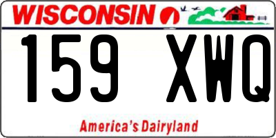 WI license plate 159XWQ