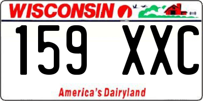 WI license plate 159XXC