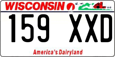 WI license plate 159XXD