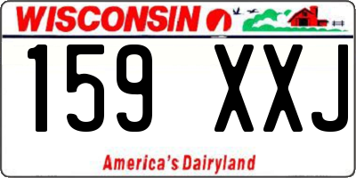 WI license plate 159XXJ