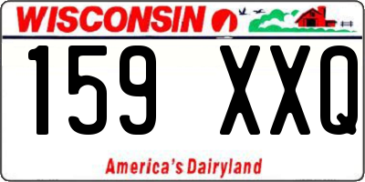 WI license plate 159XXQ