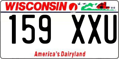 WI license plate 159XXU
