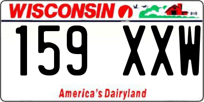 WI license plate 159XXW