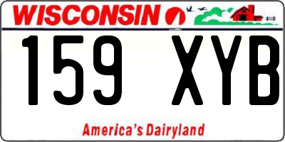 WI license plate 159XYB