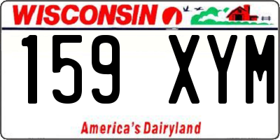 WI license plate 159XYM
