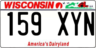 WI license plate 159XYN