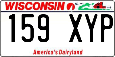 WI license plate 159XYP