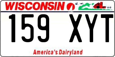 WI license plate 159XYT