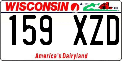 WI license plate 159XZD