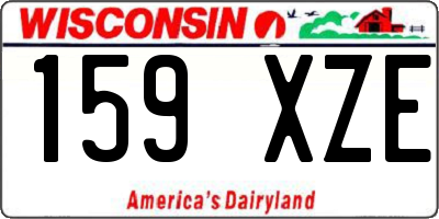 WI license plate 159XZE