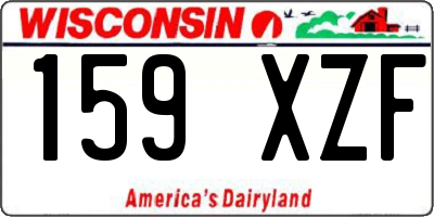 WI license plate 159XZF