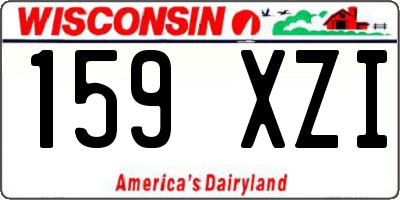 WI license plate 159XZI