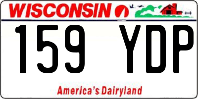 WI license plate 159YDP