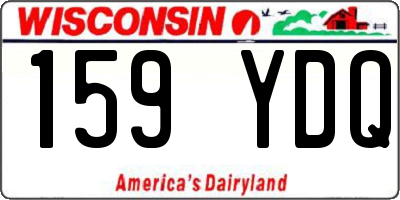 WI license plate 159YDQ
