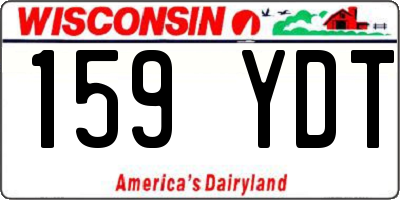 WI license plate 159YDT
