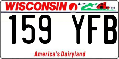 WI license plate 159YFB