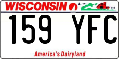 WI license plate 159YFC