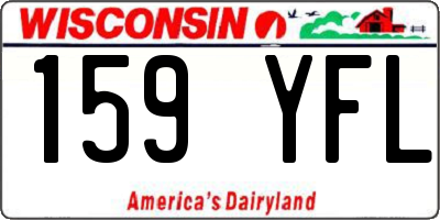 WI license plate 159YFL