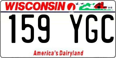 WI license plate 159YGC