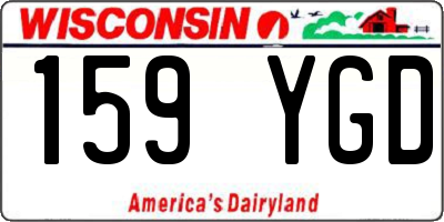 WI license plate 159YGD