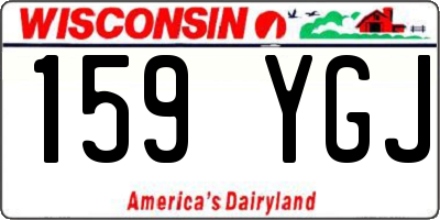 WI license plate 159YGJ
