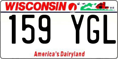 WI license plate 159YGL